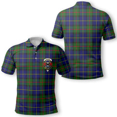 Clan Macleod Tartan Men Polo Shirt Crest And Plaid Basic Style