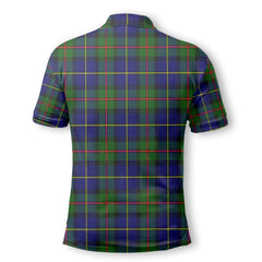Clan Macleod Tartan Men Polo Shirt Crest And Plaid Basic Style