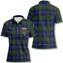 Clan Macleod Tartan Women Polo Shirt Crest And Plaid Basic Style