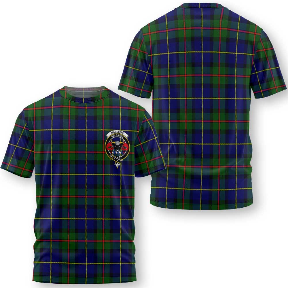 Clan Macleod Tartan Women T Shirt Crest And Plaid Basic Style