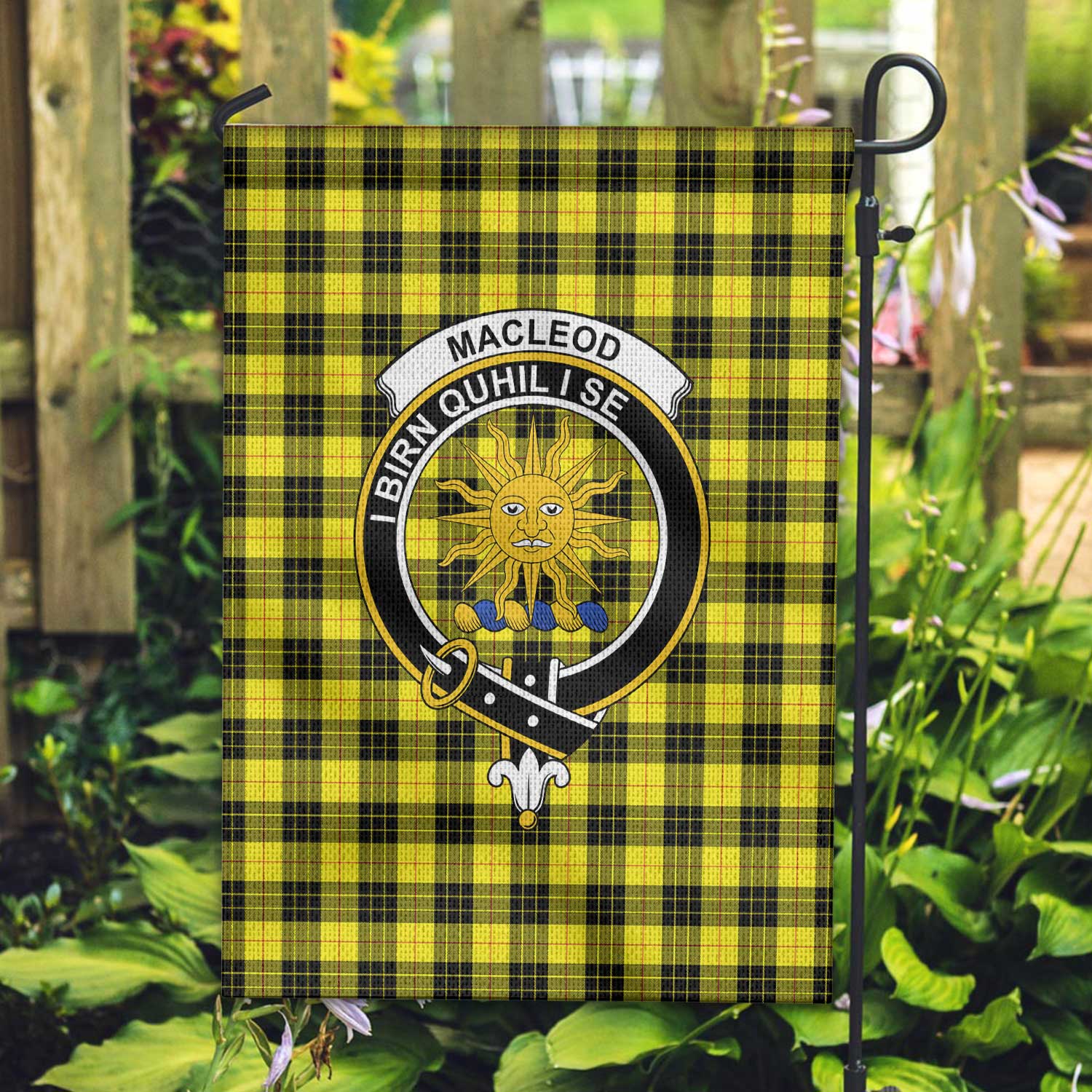 Clan Macleod Of Lewis Tartan Garden Flag Crest And Plaid Basic Style