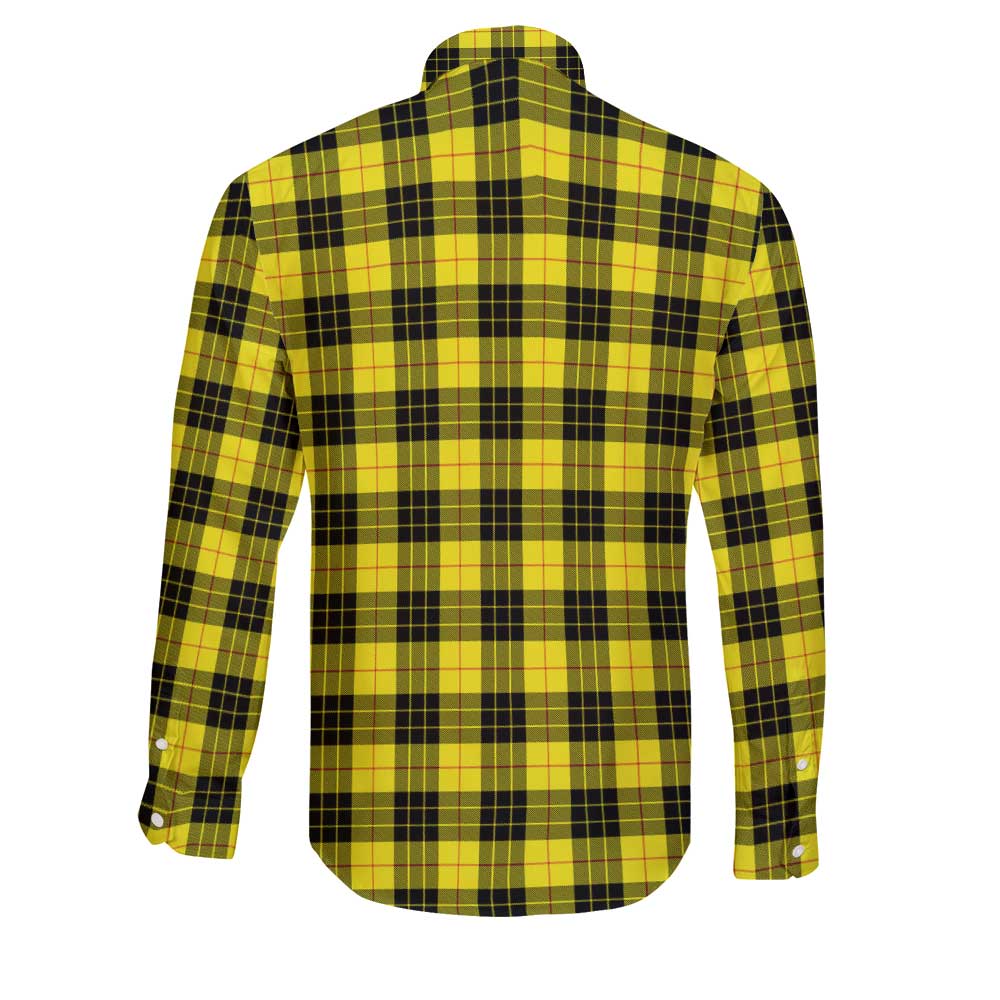 Clan Macleod Of Lewis Tartan Long Sleeve Button Shirt Crest And Plaid Basic Style