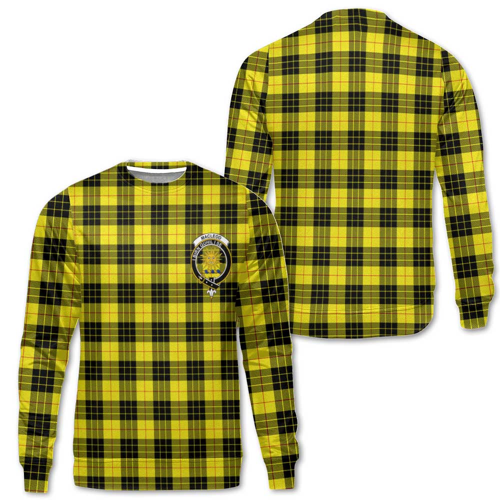 Clan Macleod Of Lewis Tartan Men Sweatshirt Crest And Plaid Basic Style