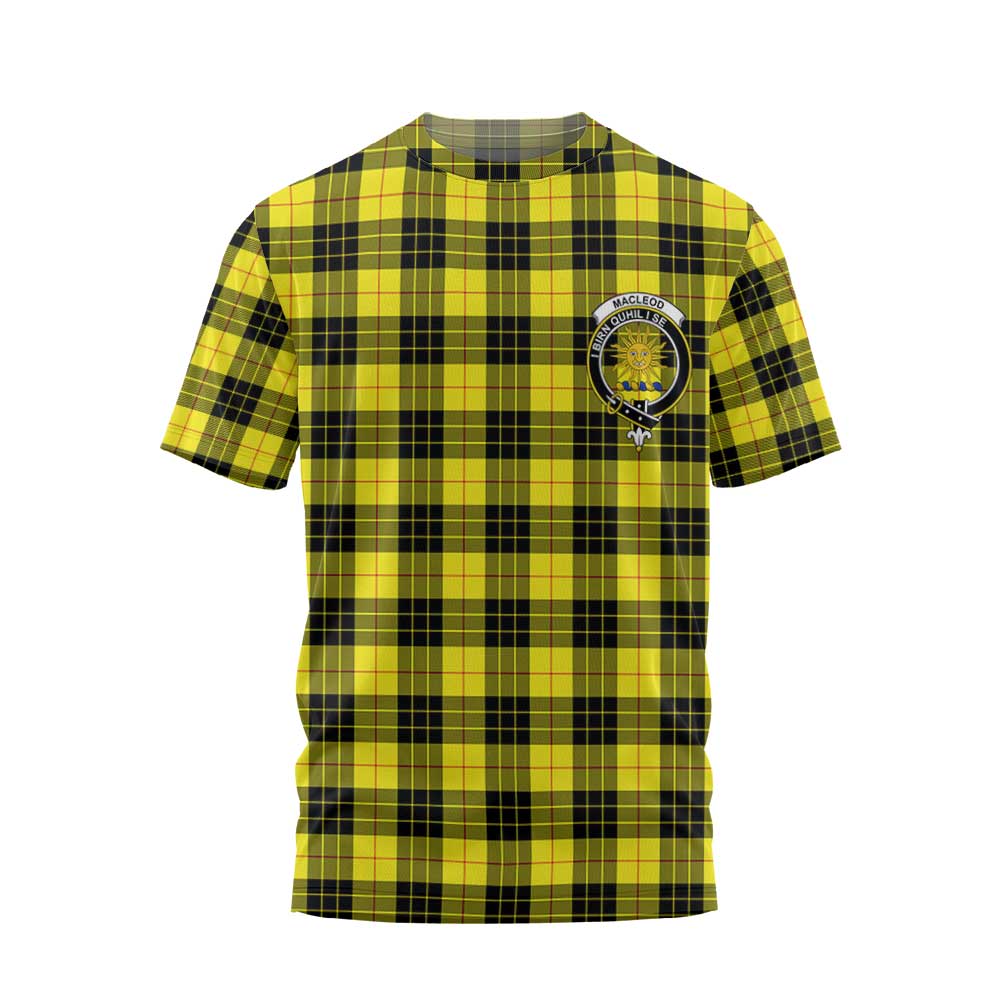 Clan Macleod Of Lewis Tartan Men T Shirt Crest And Plaid Basic Style