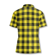 Clan Macleod Of Lewis Tartan Women Polo Shirt Crest And Plaid Basic Style