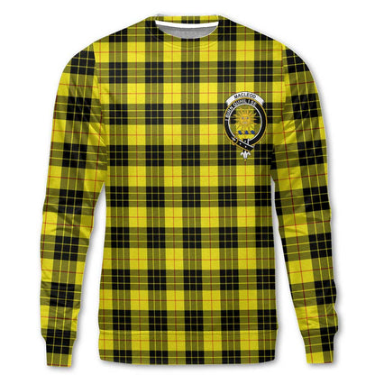 Clan Macleod Of Lewis Tartan Women Sweatshirt Crest And Plaid Basic Style