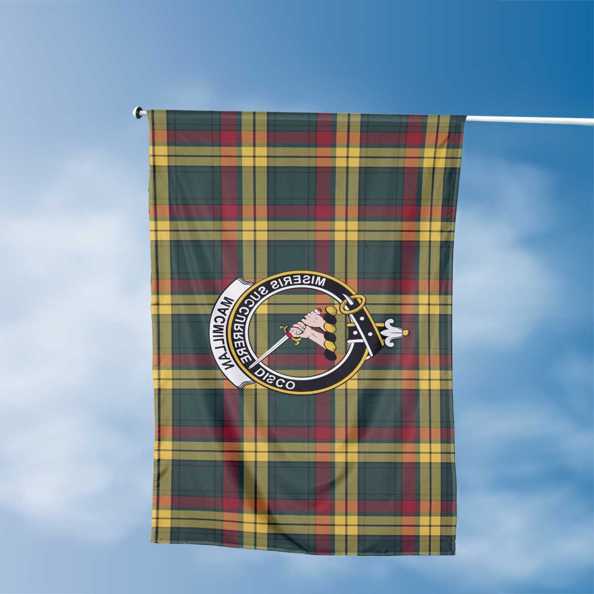 Clan Macmillan Tartan Flag 1 Crest And Plaid Basic Style Tartan House Flag Crest And Plaid Basic Style