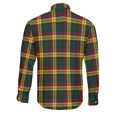 Clan Macmillan Tartan Long Sleeve Button Shirt Crest And Plaid Basic Style