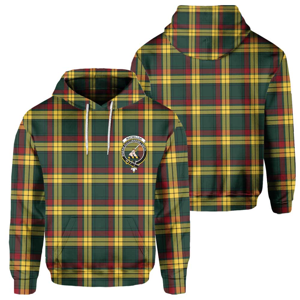 Clan Macmillan Tartan Men Hoodie Crest And Plaid Basic Style