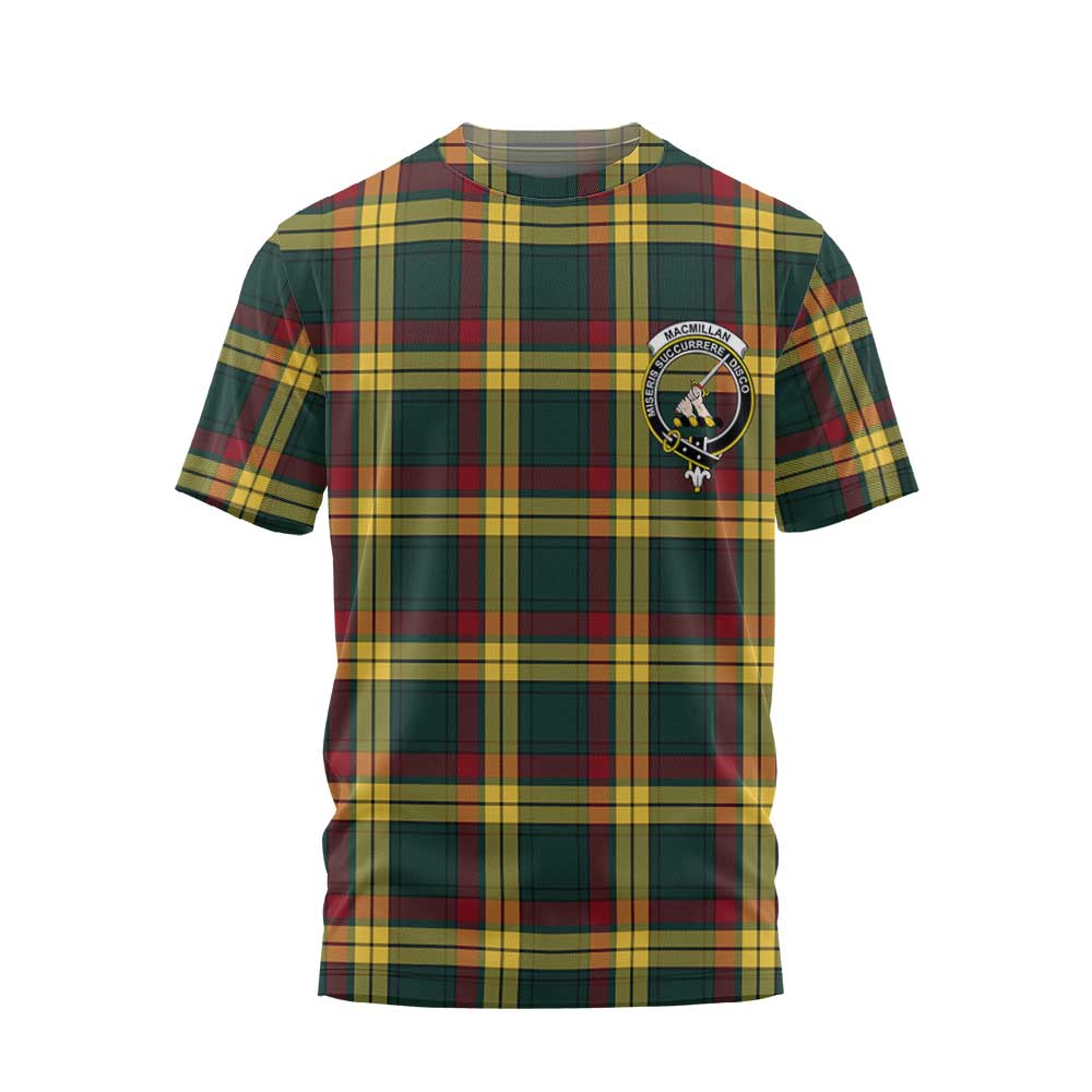 Clan Macmillan Tartan Men T Shirt Crest And Plaid Basic Style