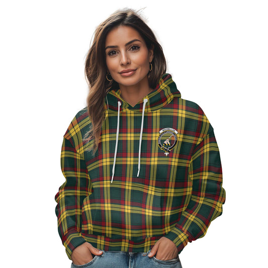 Clan Macmillan Tartan Women Hoodie Crest And Plaid Basic Style