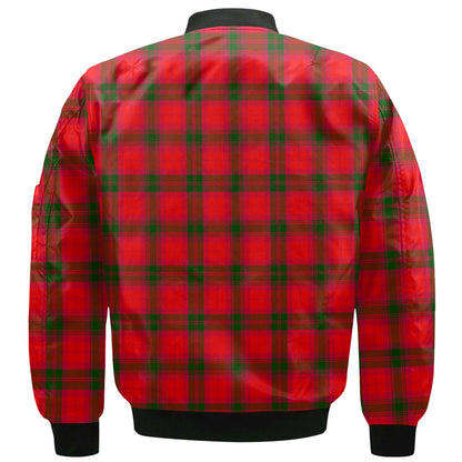 Clan Macnab Tartan Men Bomber Jacket Crest And Plaid Basic Style