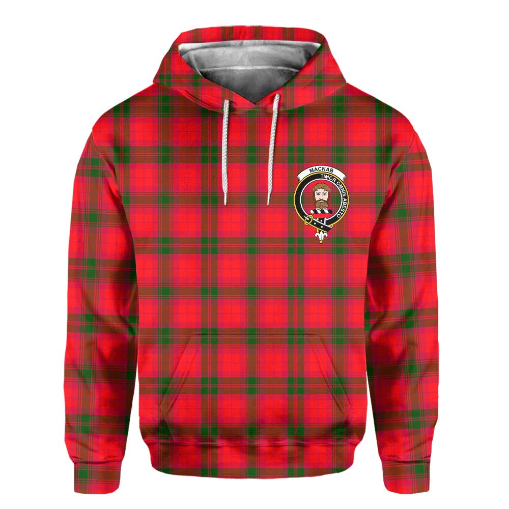 Clan Macnab Tartan Men Hoodie Crest And Plaid Basic Style