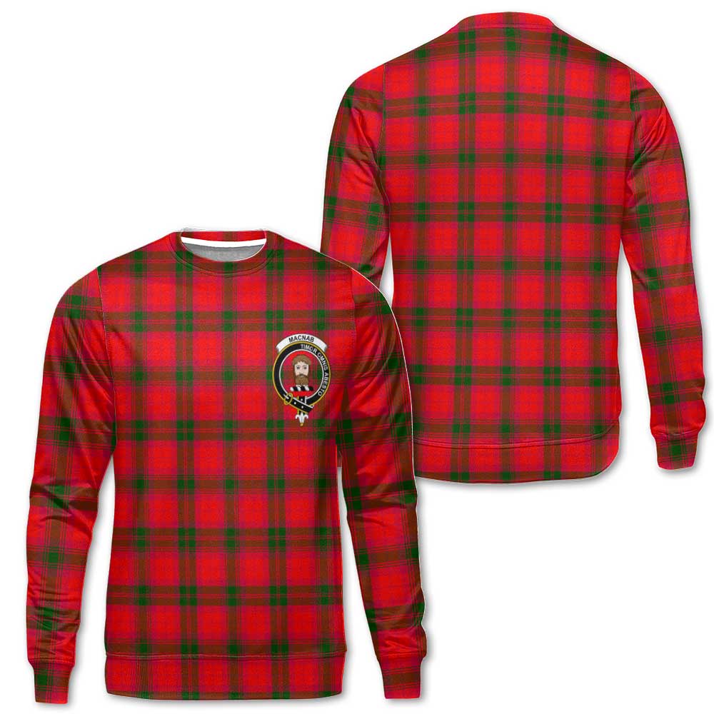 Clan Macnab Tartan Men Sweatshirt Crest And Plaid Basic Style