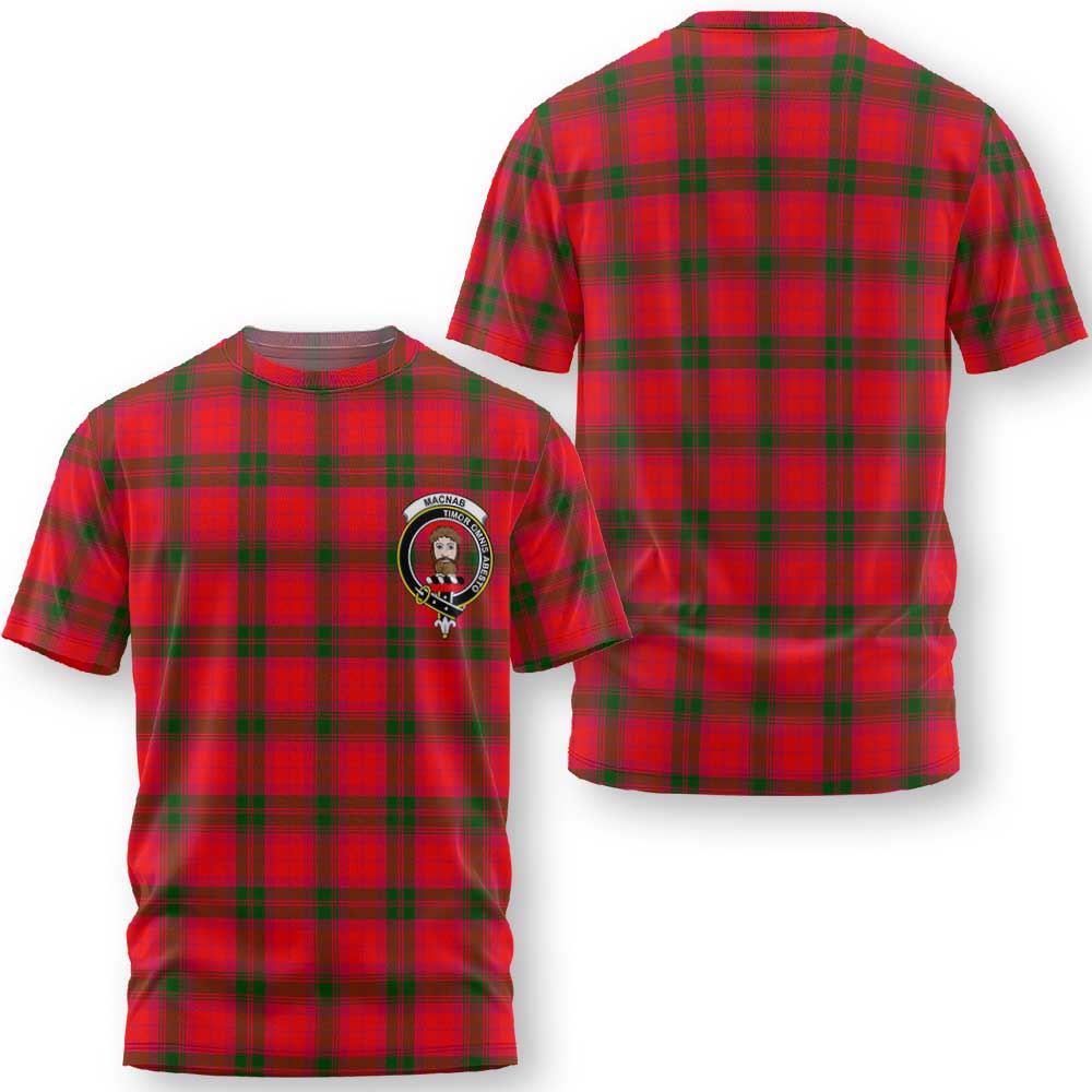 Clan Macnab Tartan Men T Shirt Crest And Plaid Basic Style