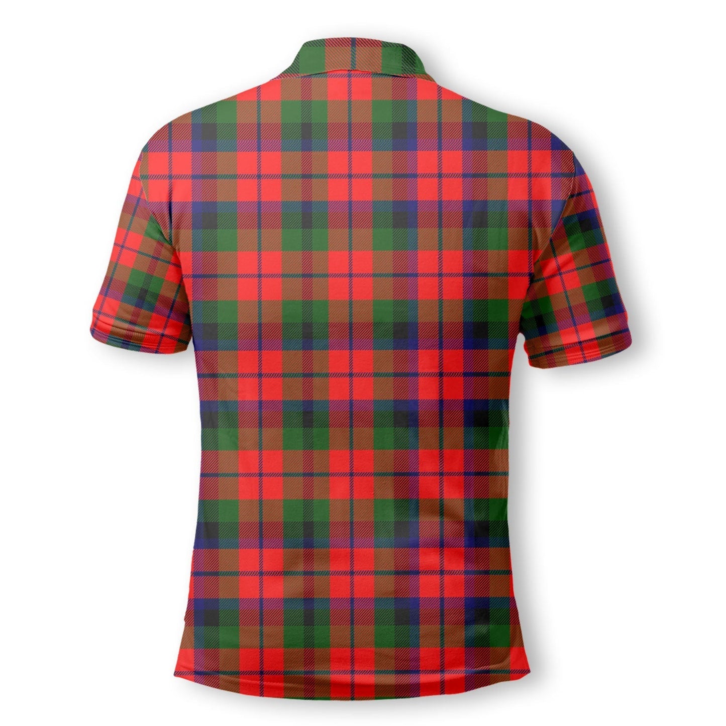 Clan Macnaughten Tartan Golf Tartan Men Polo Shirt Crest And Plaid Basic Style