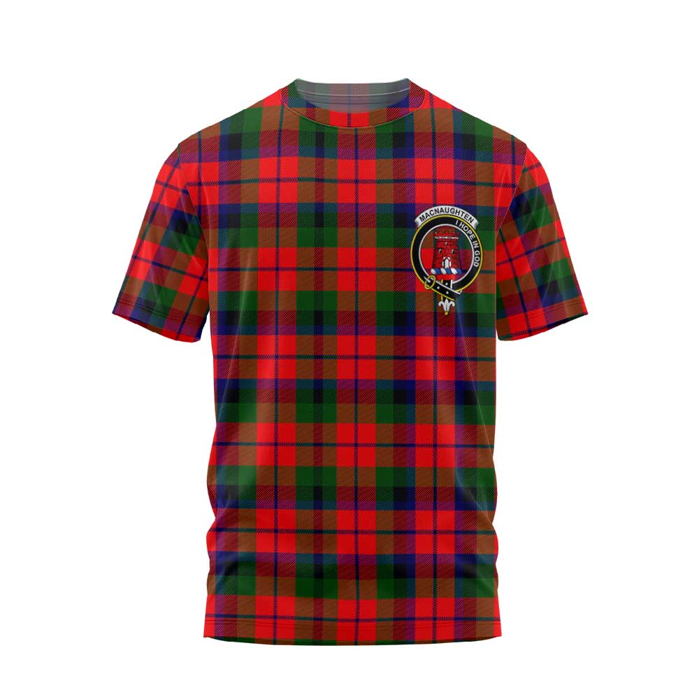 Clan Macnaughten Tartan Men T Shirt Crest And Plaid Basic Style