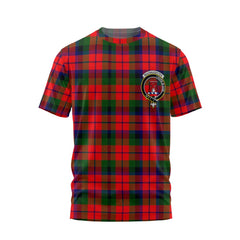 Clan Macnaughten Tartan Men T Shirt Crest And Plaid Basic Style