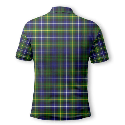 Clan Macneil Of Barra Tartan Golf Tartan Men Polo Shirt Crest And Plaid Basic Style