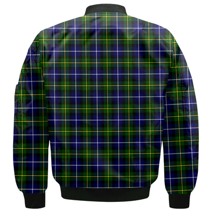 Clan Macneil Of Barra Tartan Men Bomber Jacket Crest And Plaid Basic Style