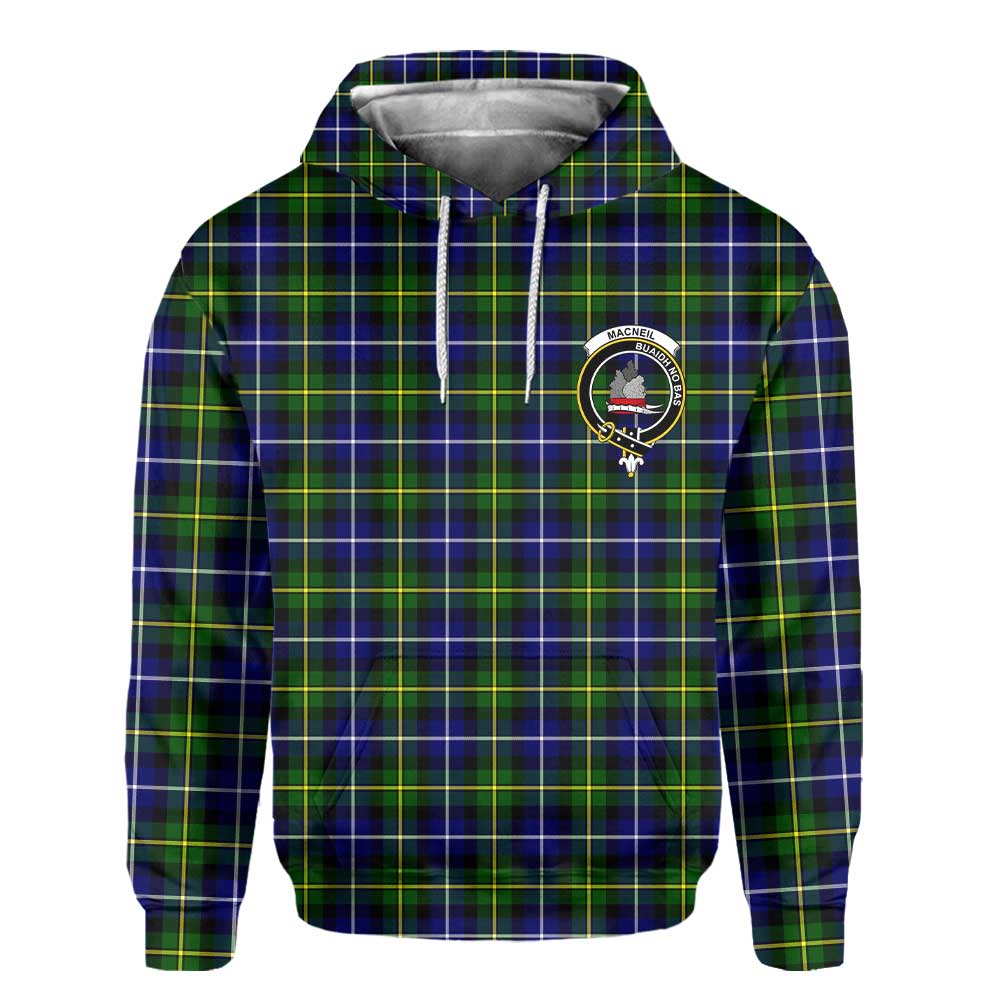 Clan Macneil Of Barra Tartan Men Hoodie Crest And Plaid Basic Style