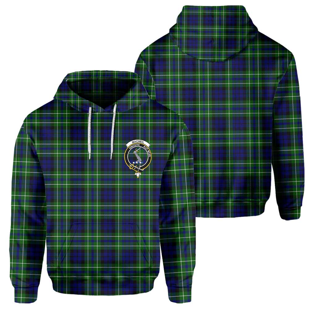 Clan Macneil Of Colonsay Tartan Men Hoodie Crest And Plaid Basic Style