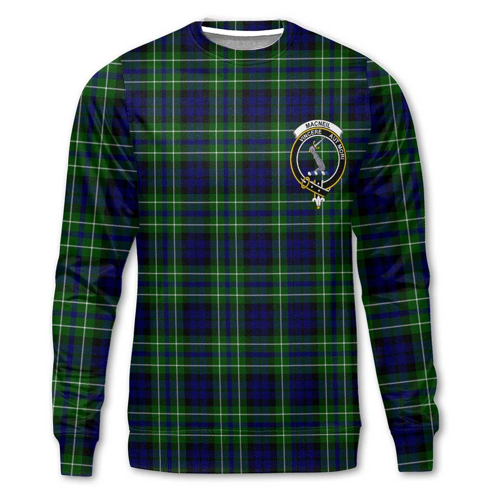 Clan Macneil Of Colonsay Tartan Men Sweatshirt Crest And Plaid Basic Style