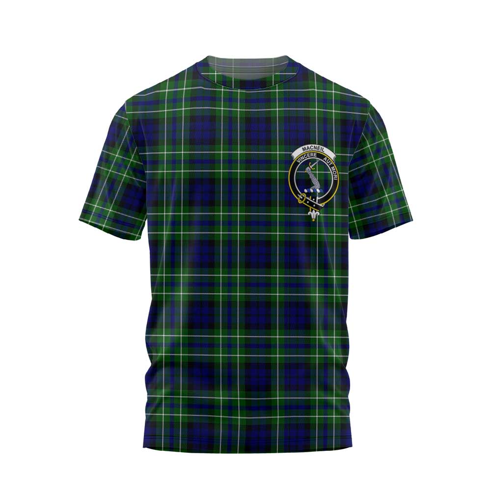 Clan Macneil Of Colonsay Tartan Men T Shirt Crest And Plaid Basic Style