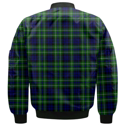 Clan Macneil Of Colonsay Tartan Women Bomber Jacket Crest And Plaid Basic Style