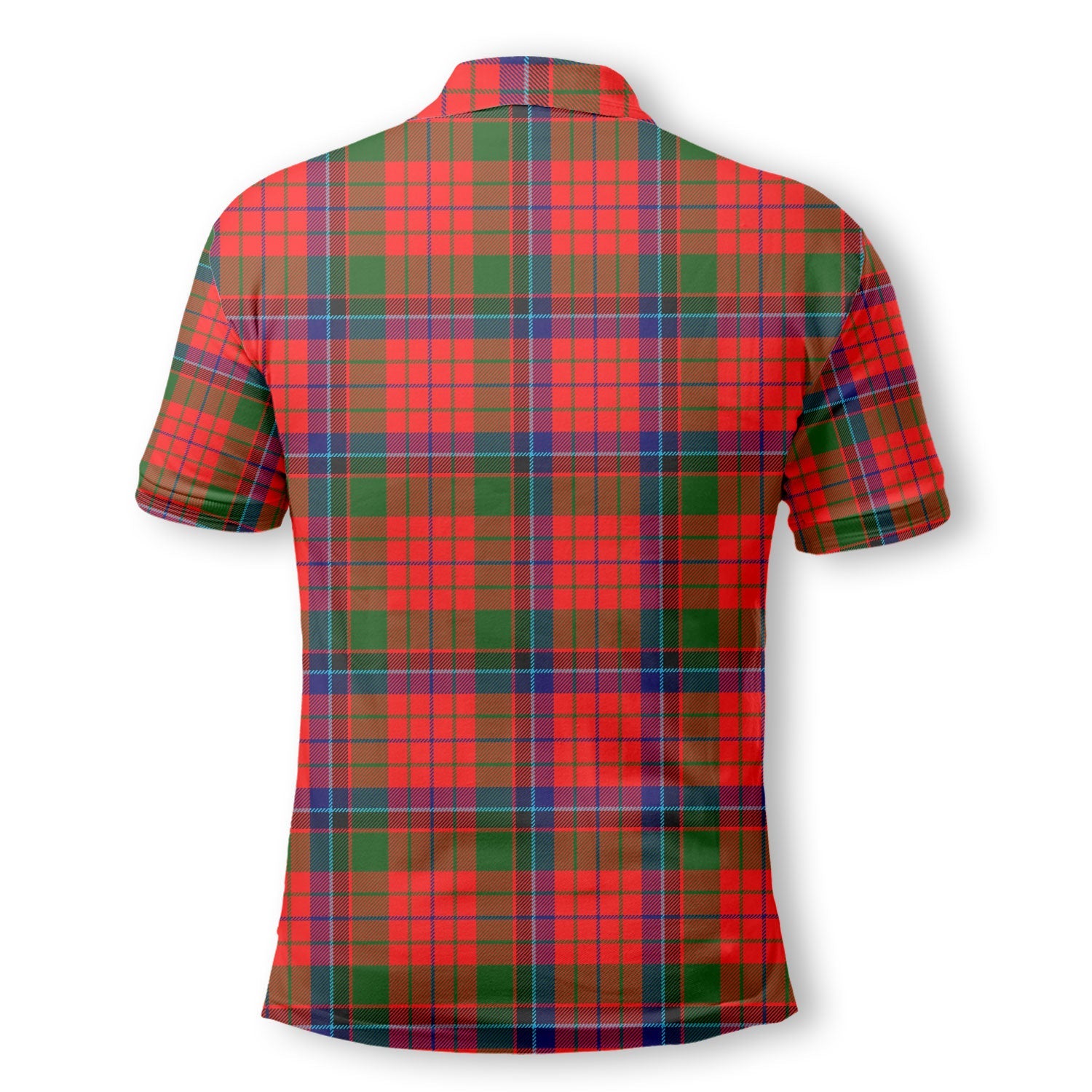 Clan Macnicol Tartan Golf Men Polo Shirt Crest And Plaid Basic Style