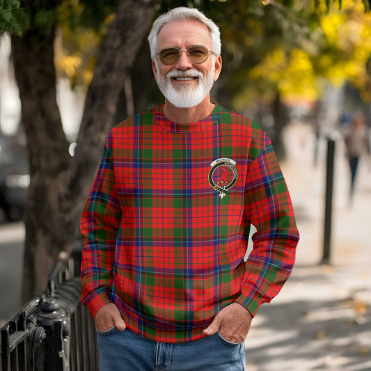 Clan Macnicol Tartan Men Sweatshirt Crest And Plaid Basic Style