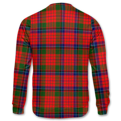 Clan Macnicol Tartan Women Sweatshirt Crest And Plaid Basic Style