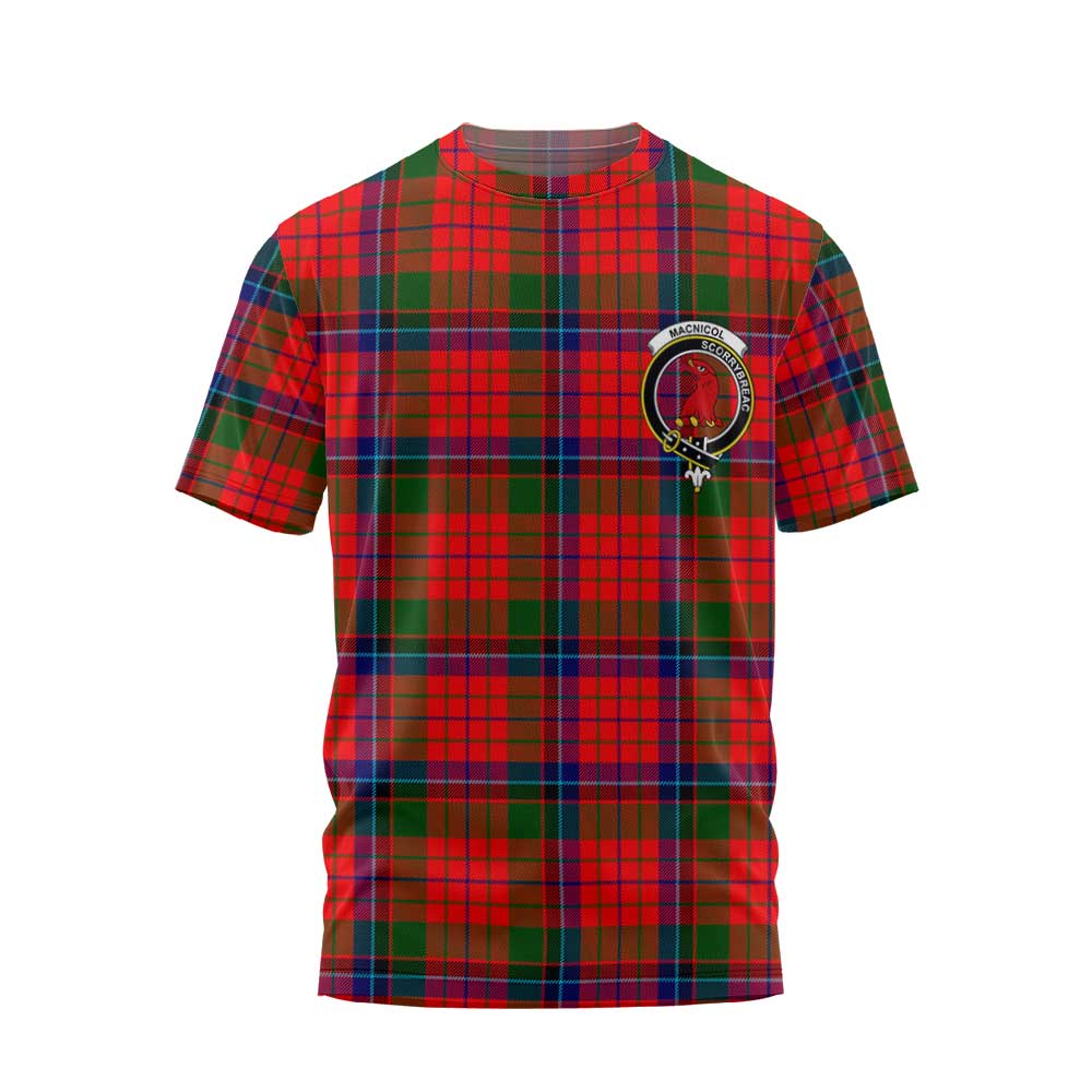 Clan Macnicol Tartan Women T Shirt Crest And Plaid Basic Style