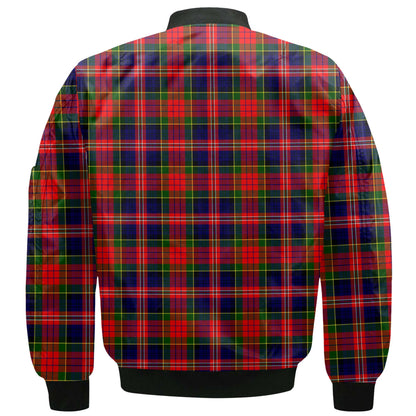 Clan Macpherson Tartan Men Bomber Jacket Crest And Plaid Basic Style