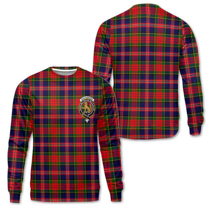 Clan Macpherson Tartan Men Sweatshirt Crest And Plaid Basic Style