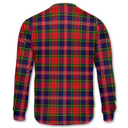 Clan Macpherson Tartan Men Sweatshirt Crest And Plaid Basic Style