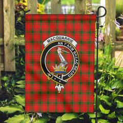 Clan Macquarrie Tartan Garden Flag Crest And Plaid Basic Style