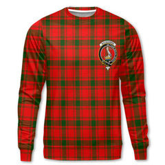 Clan Macquarrie Tartan Men Sweatshirt Crest And Plaid Basic Style