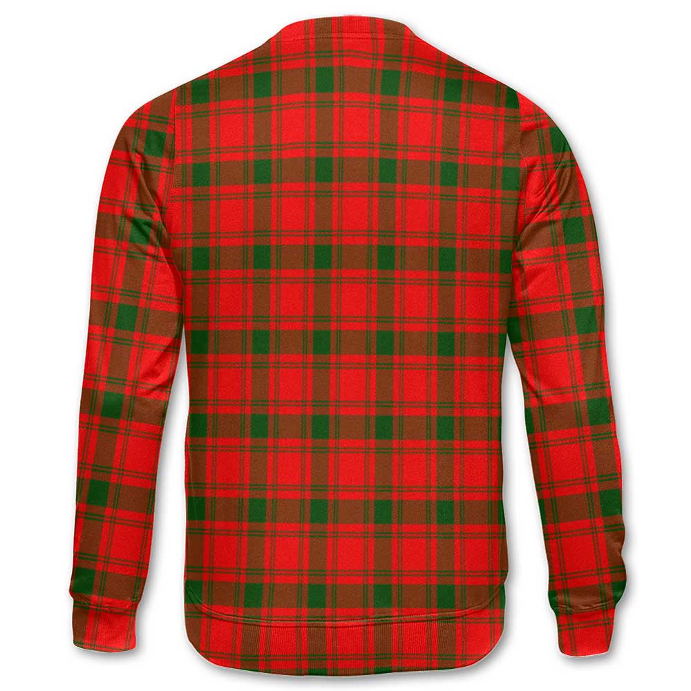 Clan Macquarrie Tartan Men Sweatshirt Crest And Plaid Basic Style