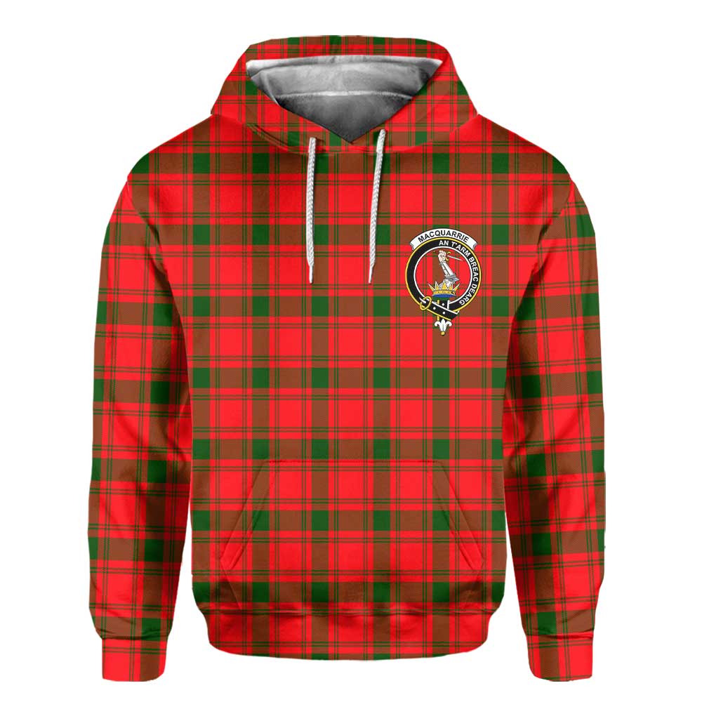 Clan Macquarrie Tartan Women Hoodie Crest And Plaid Basic Style