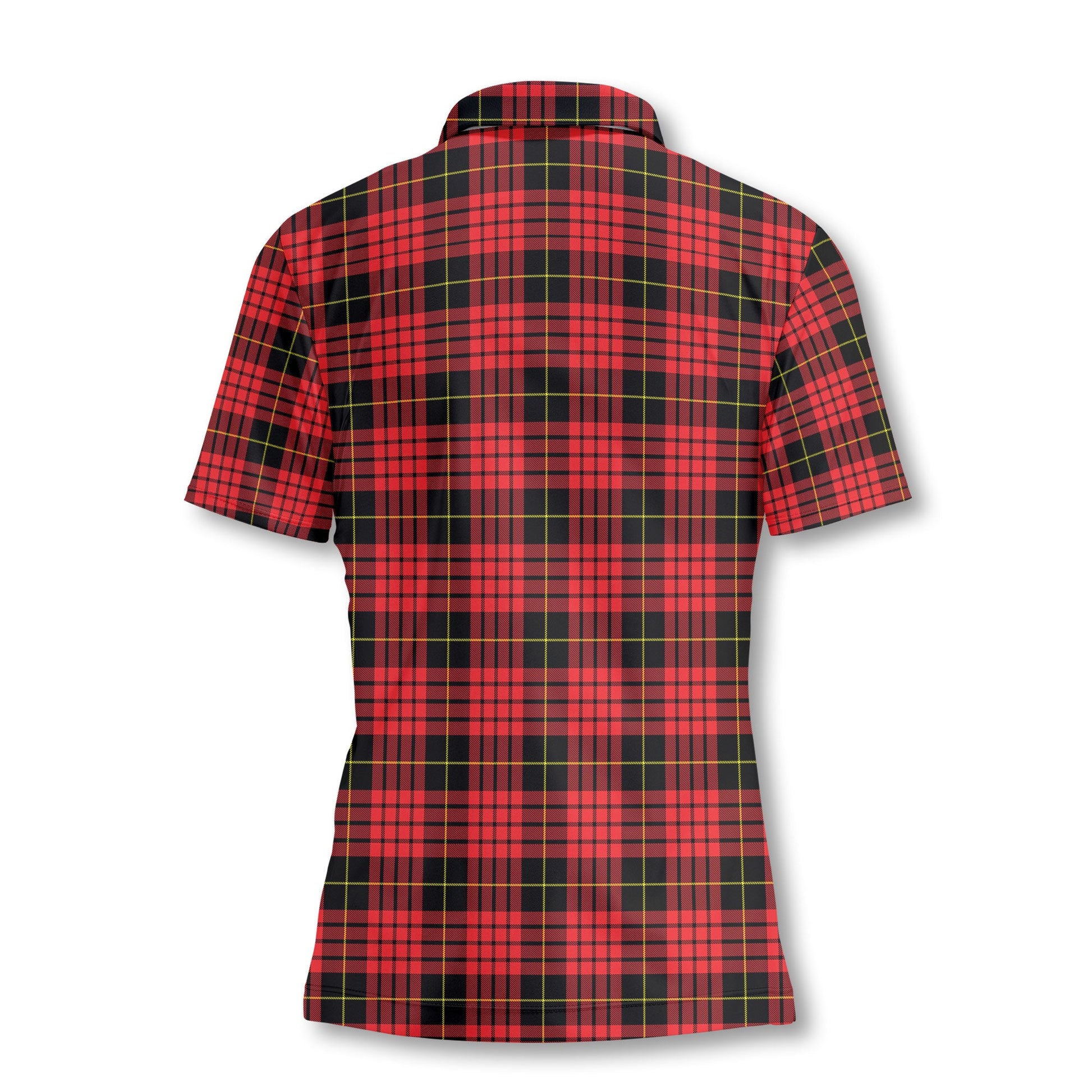 Clan Macqueen Tartan Women Polo Shirt Crest And Plaid Basic Style