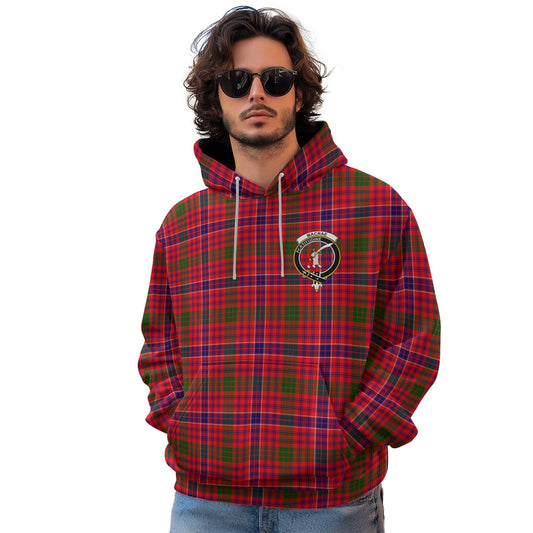 Clan Macrae Tartan Men Hoodie Crest And Plaid Basic Style