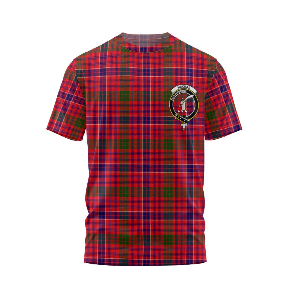 Clan Macrae Tartan Men T Shirt Crest And Plaid Basic Style