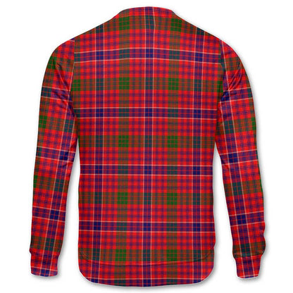 Clan Macrae Tartan Women Sweatshirt Crest And Plaid Basic Style