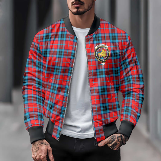 Clan Mactavish Tartan Men Bomber Jacket Crest And Plaid Basic Style