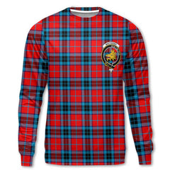 Clan Mactavish Tartan Men Sweatshirt Crest And Plaid Basic Style