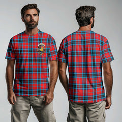 Clan Mactavish Tartan Men T Shirt Crest And Plaid Basic Style
