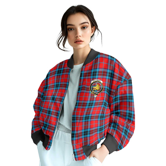 Clan Mactavish Tartan Women Bomber Jacket Crest And Plaid Basic Style