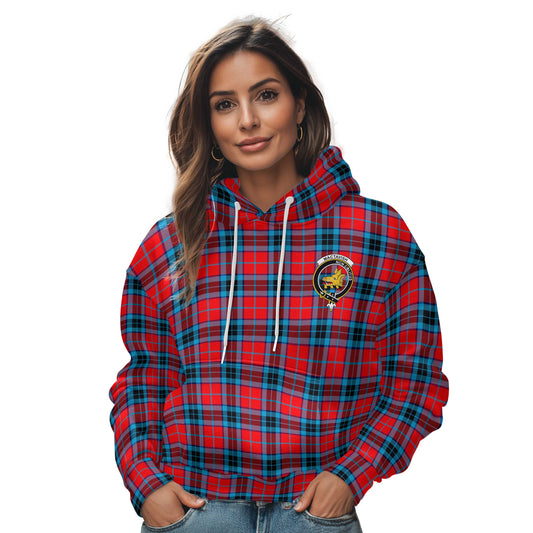 Clan Mactavish Tartan Women Hoodie Crest And Plaid Basic Style