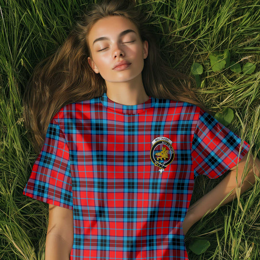 Clan Mactavish Tartan Women T Shirt Crest And Plaid Basic Style